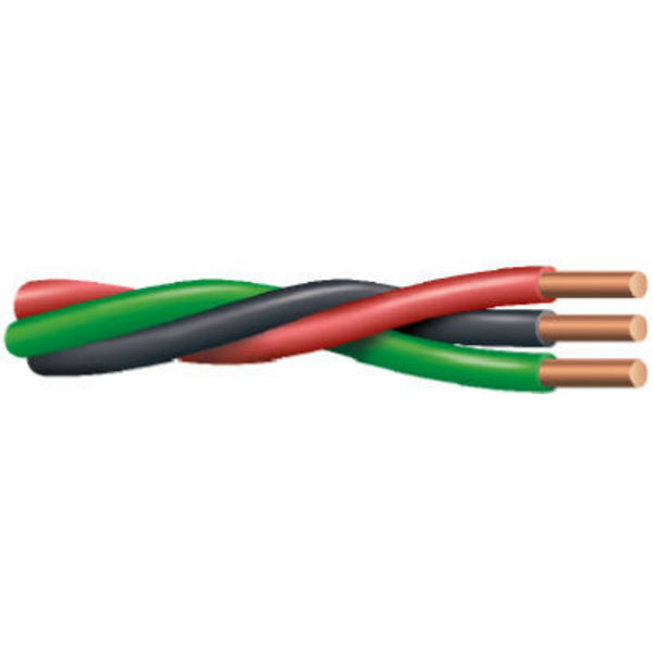 Southwire® 55163502 PVC Insulated 12/2 Submersible Pump Cable, 600V, 500'