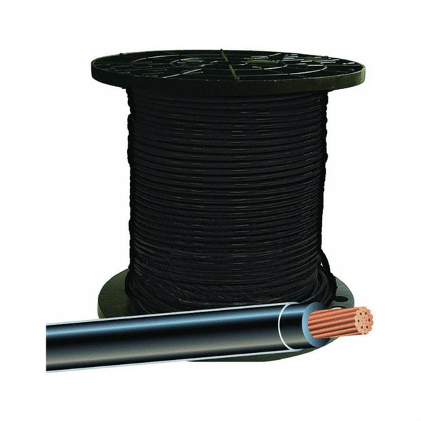 Southwire® 20493301 Type THHN 8 Stranded Building Wire, Black, 500'