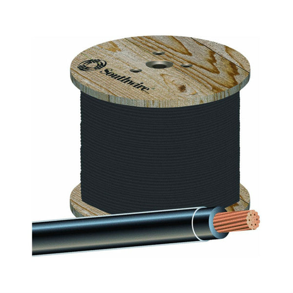 Southwire® 24346901 Type THHN 3 Stranded Building Wire, Black, 500'