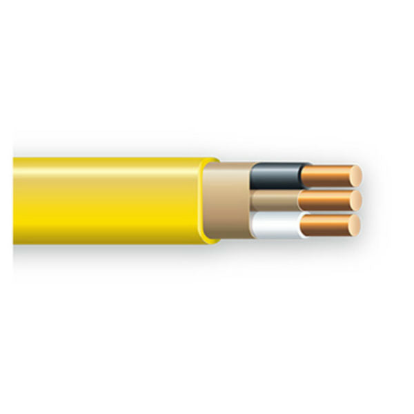 Southwire® 28828272 Non-Metallic Sheathed Cable with Ground, 12/2, Copper, 400'