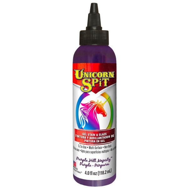 Unicorn SPiT™ 5770009 Gel Stain & Glaze In One, Purple Hill Majesty™, 4 Oz