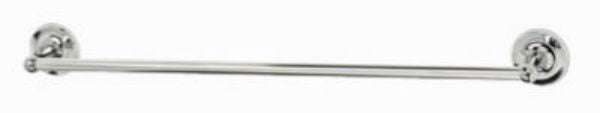 Homepointe 623957HP Rounded Towel Bar w/ Aluminum Tube, Chrome, 18"