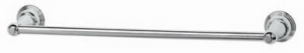 Homepointe 624132HP Brass Base Vintage Towel Bar with Tube, Chrome, 18"