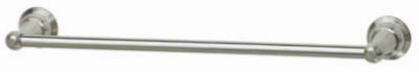 Homepointe 624187HP Vintage Towel Bar w/ Brass Tube, PVD Brushed Nickel, 18"