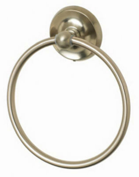 HomePointe 623936HP Brass Rounded Robe Hook w/ Aluminum Tube, PVD Brushed Nickel