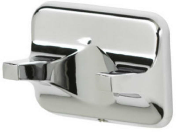 HomePointe 631913HP Basic Double Robe Hook w/ Aluminum Tube, Chrome