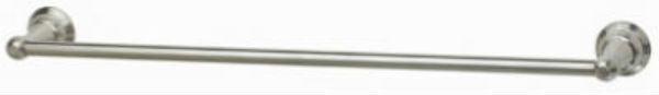 Homepointe 624195HP Brass Base Vintage Towel Bar w/Tube, PVD Brushed Nickel, 24"