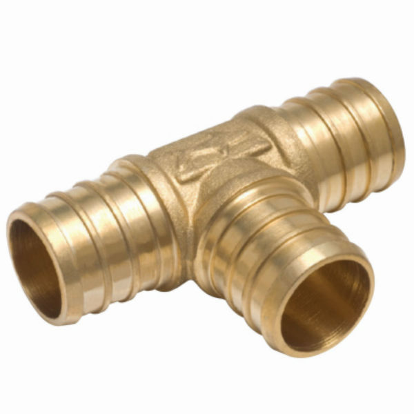 SharkBite® UC374LFA Lead Free Barb PEX Insert Tee, 1" x 1" x 1"