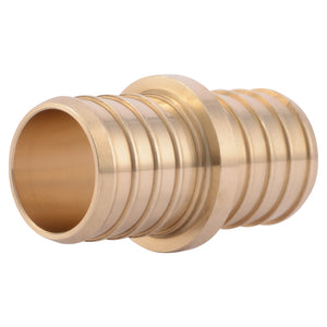 SharkBite® UC020LFA Lead Free PEX Barb Coupling, Brass, 1"