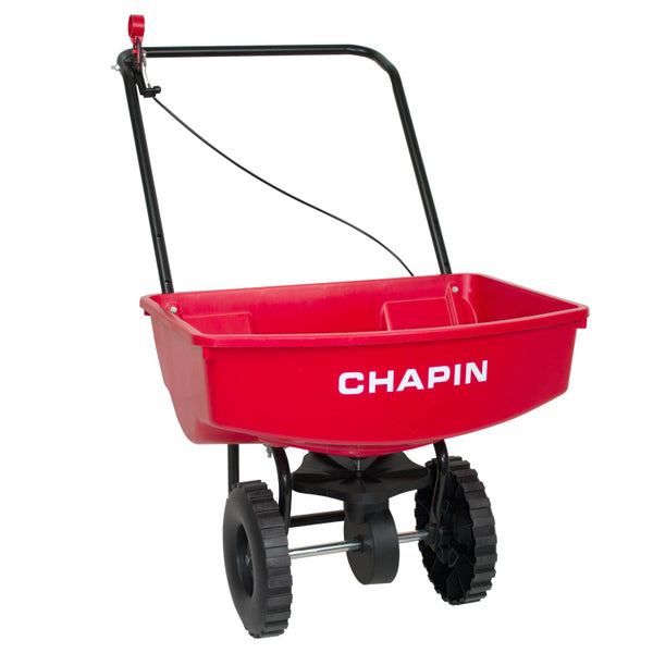 Chapin 8000A Residential Lawn Spreader with 9" Poly Wheels, 65-Pound Capacity