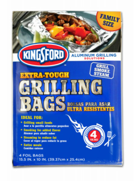 Kingsford® 10259994115 Extra-Tough Grilling Bags, 15.5" x 10", 4-Pack