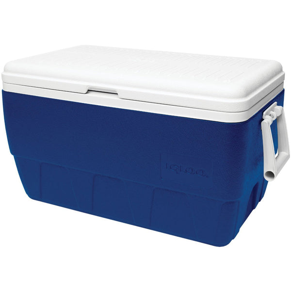 Igloo® 44368 Family Cooler with Majestic Blue Body & White Lid, 52 Qt