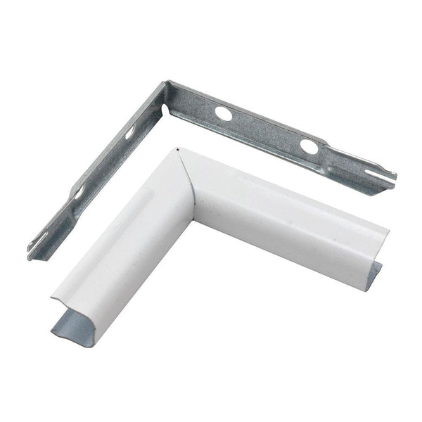 Legrand® BWH7 Wiremold® Metal Raceway 90-Degree Inside Elbow, White