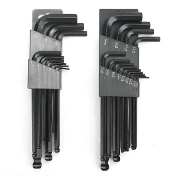 Master Mechanic® GS050807 Combo SAE/Metric Ball-Hex-L Key Set, 22-Piece