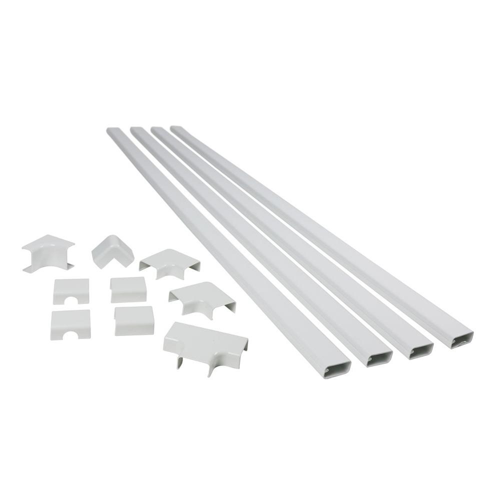 Legrand® C310 Wiremold® CordMate III High Capacity Cord Cover Kit, White