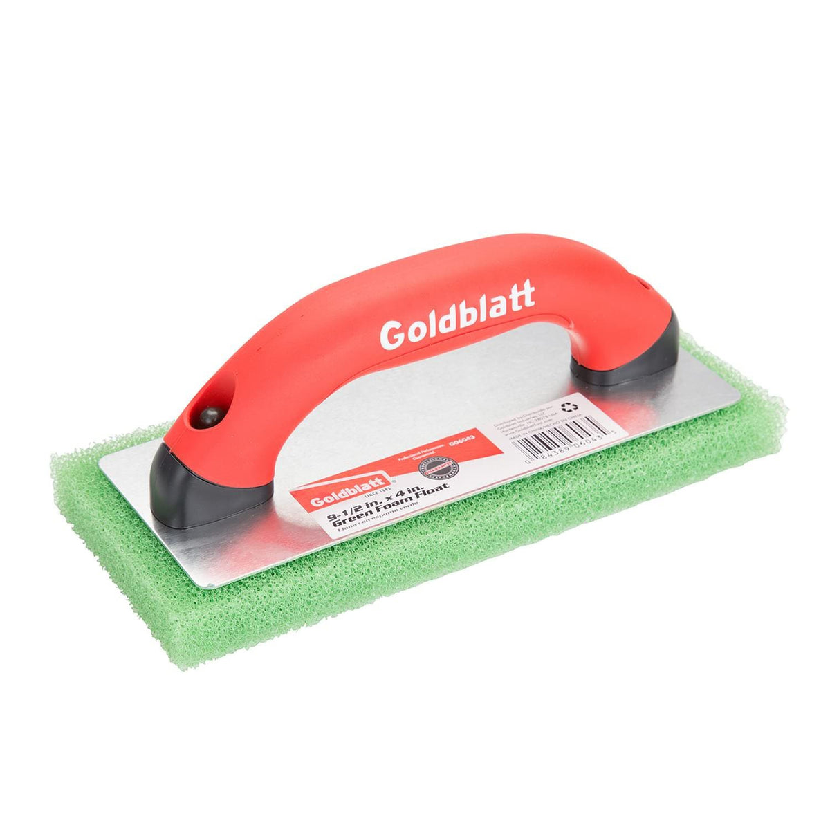 Goldblatt® G06043 Green Foam Float with Soft Grip Handle, 9-1/2" x 4"