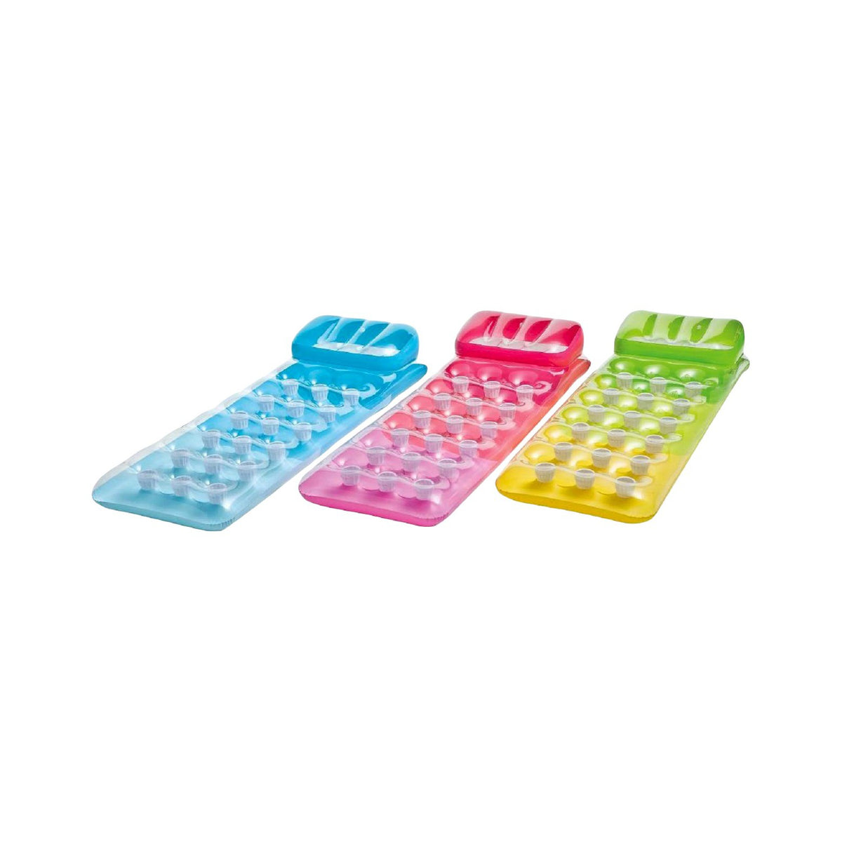 Intex® 58890EP Inflatable 18-Pocket Fashion Lounge, Assorted Color, 74" x 28"