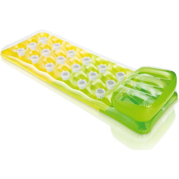 Intex® 58890EP Inflatable 18-Pocket Fashion Lounge, Assorted Color, 74" x 28"