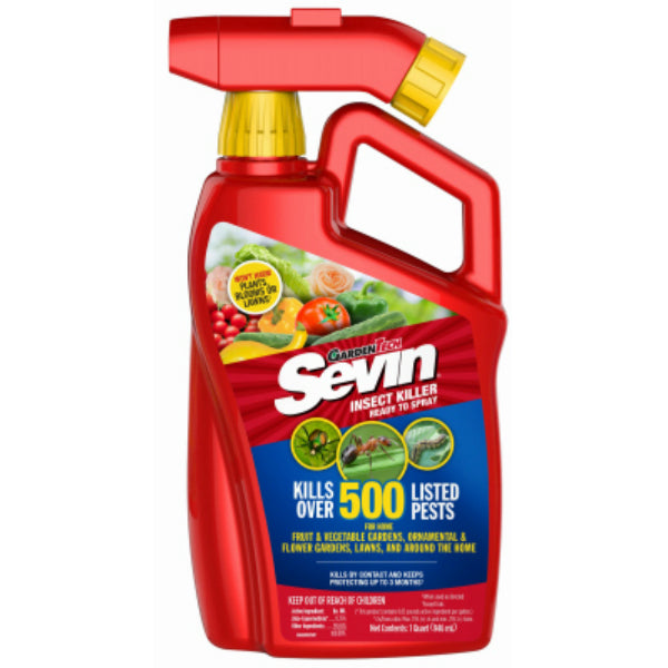 Sevin® 100525781 Ready-To-Spray Insect Killer, Kills Over 500 Pests, 1-Qt