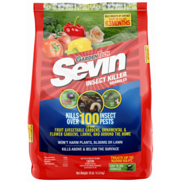 Sevin 100530128 Multi Purpose Insect Killer Granules, Ready-To-Use, 10 Lb