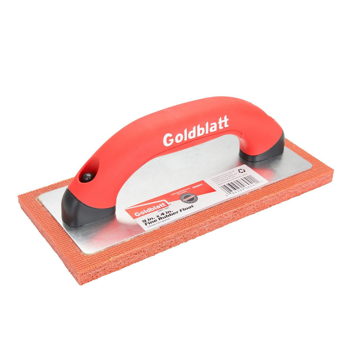 Goldblatt® G06041 Fine Sponge Rubber Float, Red, 9" x 4"