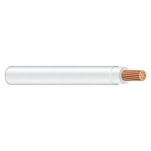 Southwire 22956758 Type THHN Nylon Jacket 14 Stranded Building Wire, White, 500'