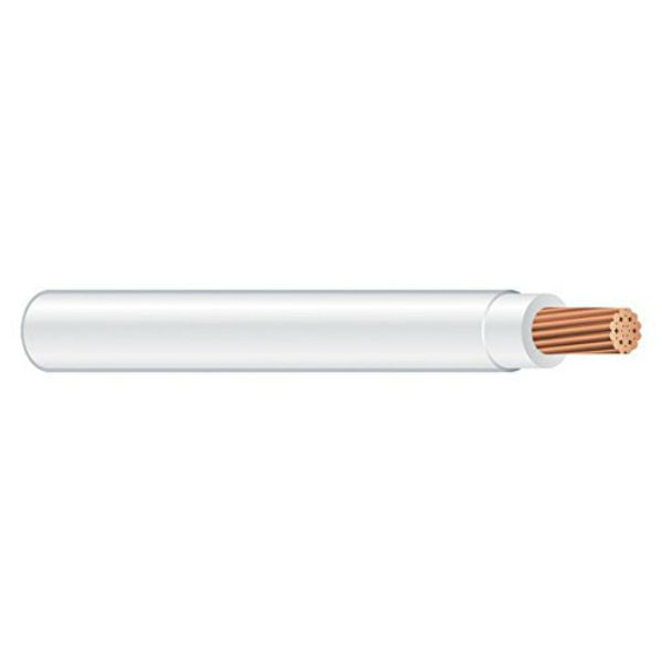 Southwire 22956758 Type THHN Nylon Jacket 14 Stranded Building Wire, White, 500'