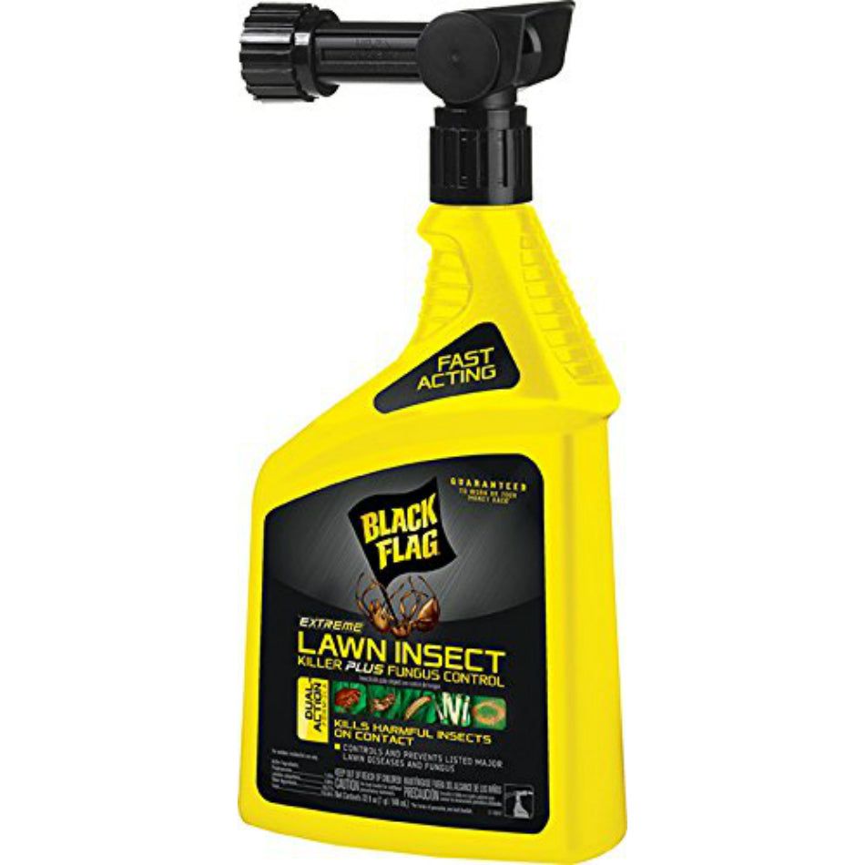 Black Flag® HG-11111  Extreme Lawn Insect Killer/Fungus Control, RTU, 32 Oz