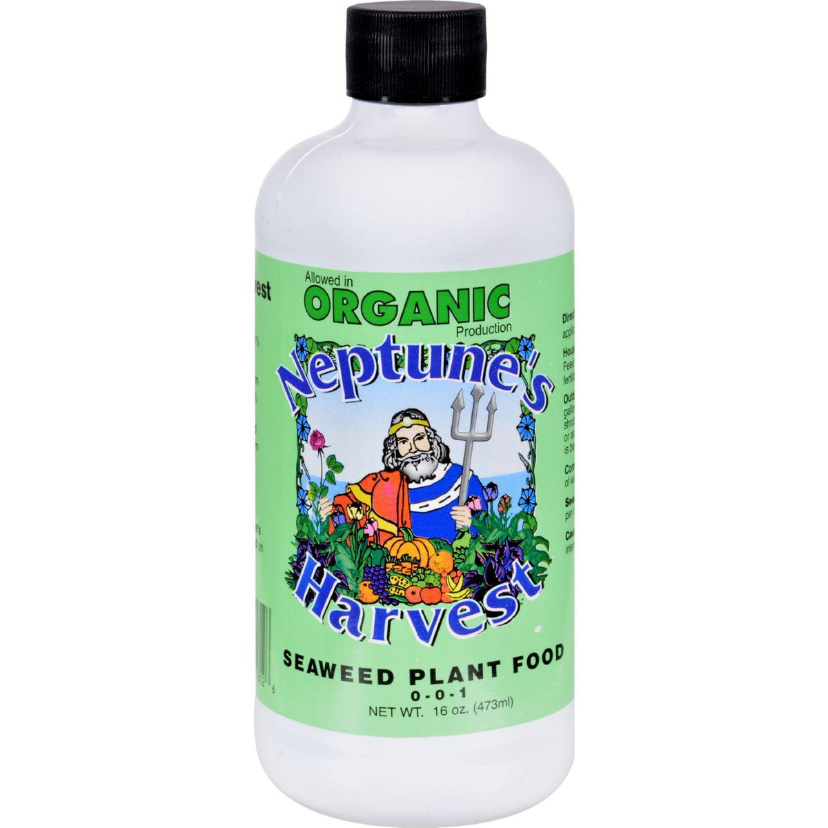 Neptune's Harvest SW118 Organic Seaweed Plant Food, 0-0-1, 16 Oz