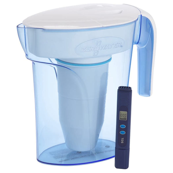 ZeroWater ZP-007RP Ready-Pour Water Pitcher & Filtration System, 7-Cup