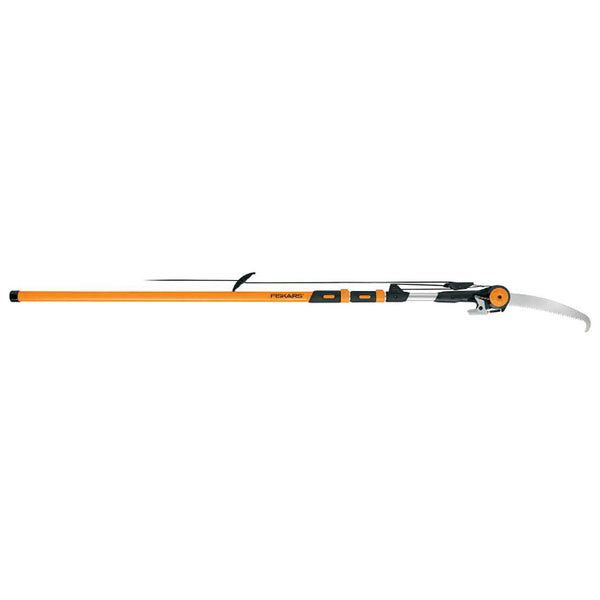 Fiskars 394631-1001 Chain Drive Extendable Pole Saw & Pruner, 7' - 16'