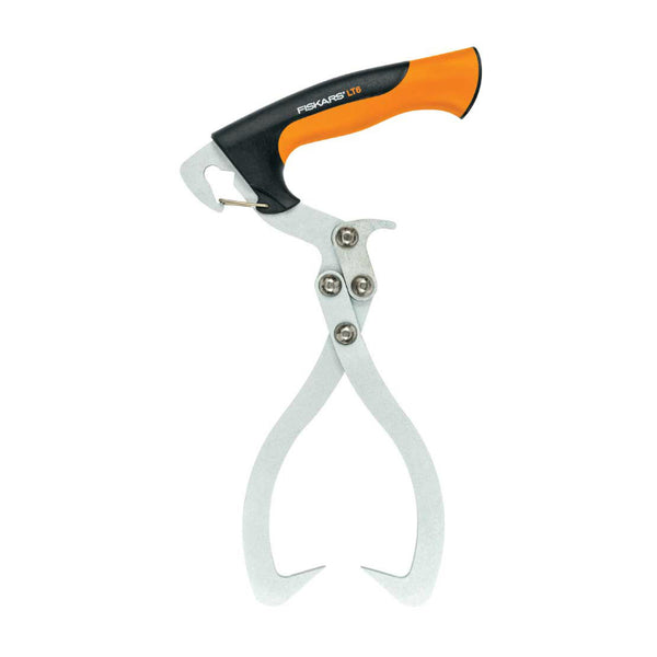 Fiskars® 360310-1001 Hardened Boron Steel Log Tongs w/ Holster, 13"