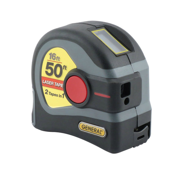 General® LTM1 Laser Tape Measure with Digital Display, 2-In-1, 50'