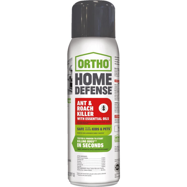 Ortho 0202812 Home Defense Ant & Roach Killer with Essential Oils, 14 Oz