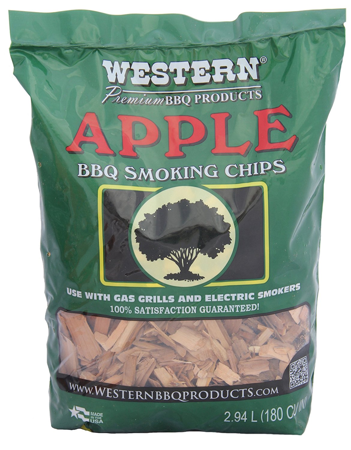 Western® 38065 Apple BBQ Smoking Chips, 180 Cu.in.