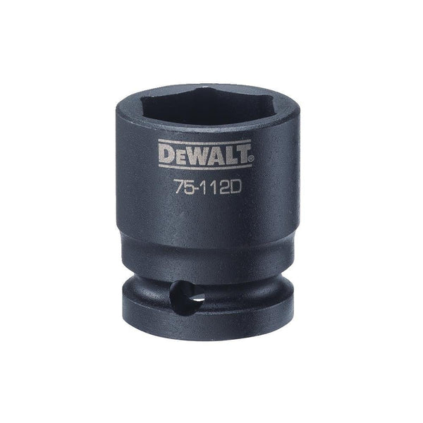 DeWalt® DWMT75112OSP Black Oxide Coating Impact Sockets, 1/2'' Drive, 6-Pt, 22 mm