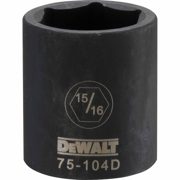 DeWalt DWMT75104OSP Black Oxide Coating Impact Socket, 1/2'' Drive, 6-Pt, 15/16"