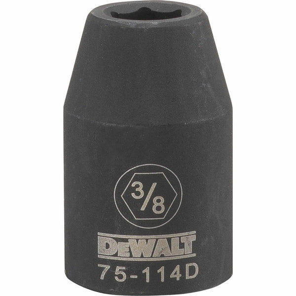 DeWalt® DWMT75114OSP Black Oxide Coating Impact Sockets, 1/2'' Drive, 6-Pt, 3/8"