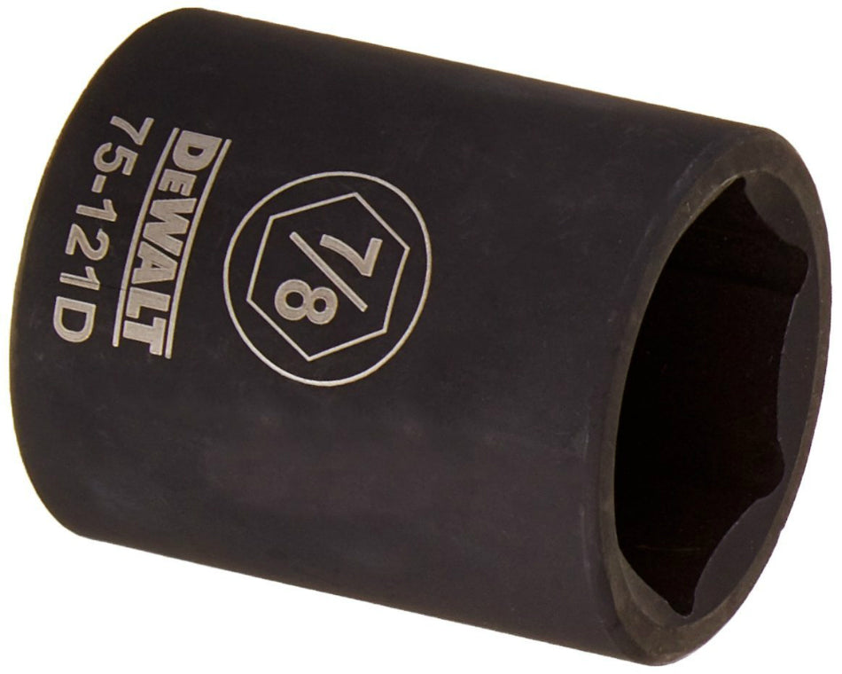 DeWalt® DWMT75121OSP Black Oxide Coating Impact Sockets, 1/2'' Drive, 6-Pt, 7/8"