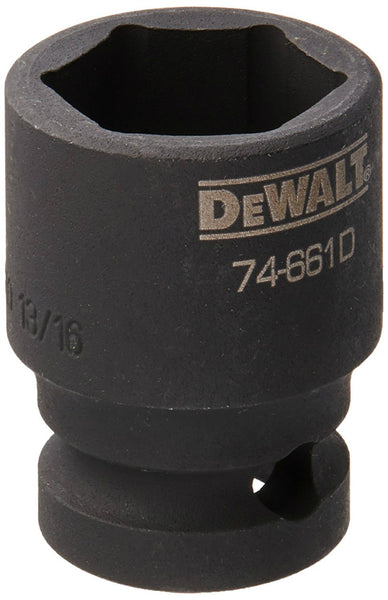 DeWalt® DWMT74661OSP Black Oxide Coating Impact Sockets, 1/2'' Drive, 13/16"