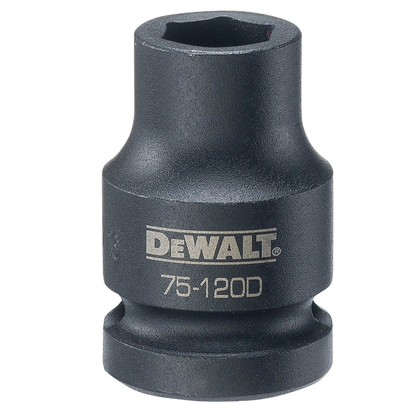 DeWalt DWMT75120OSP Black Oxide Coating Impact Sockets, 1/2'' Drive, 6-Pt, 7/16"