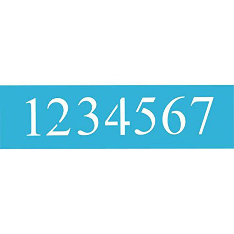 DecoArt® AS108-K Americana® 5" Times New Roman Number Stencil, 6" x 18"
