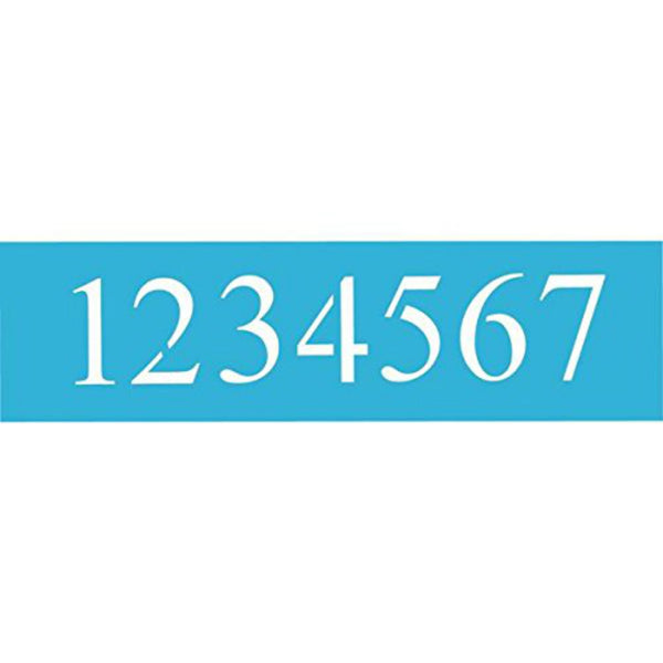 DecoArt® AS108-K Americana® 5" Times New Roman Number Stencil, 6" x 18"