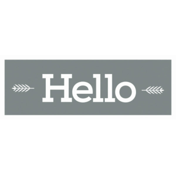 DecoArt® ADS320-K Americana® Decor Hello Type Stencil, 6" x 18"