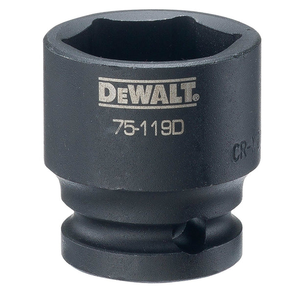 DeWalt® DWMT75119OSP Black Oxide Coating Impact Sockets, 1/2'' Drive, 6-Pt, 1"