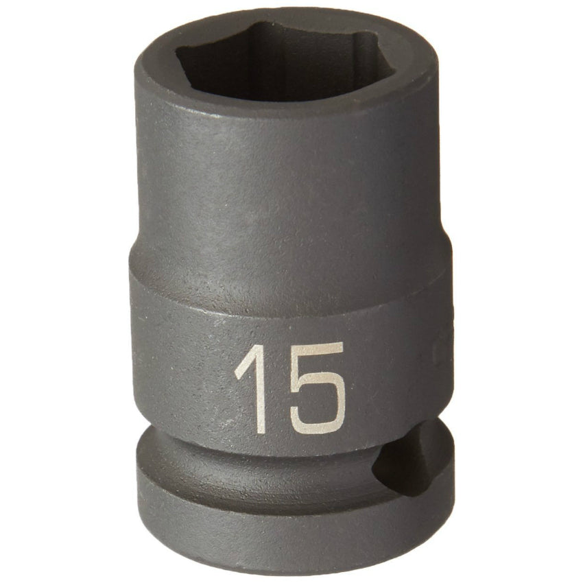 DeWalt® DWMT75103OSP Black Oxide Coating Impact Sockets, 1/2'' Drive, 6-Pt, 15 mm