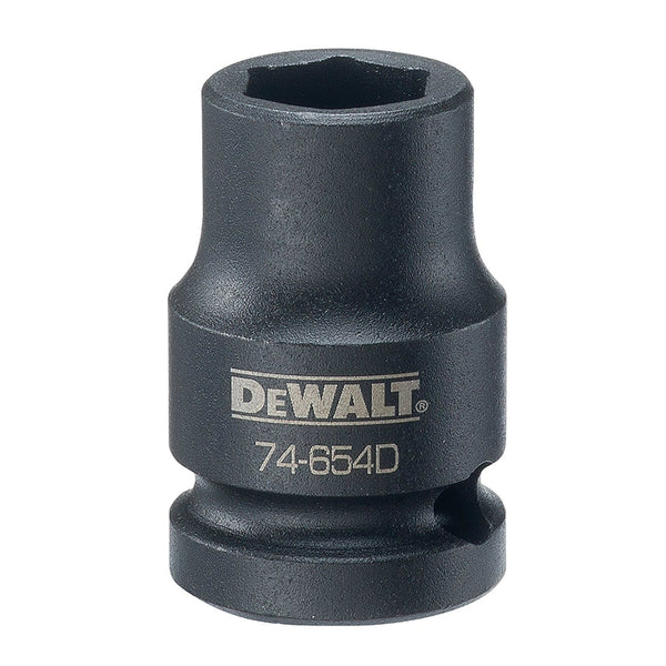 DeWalt® DWMT74654OSP Black Oxide Coating Impact Sockets, 1/2'' Drive, 6-Pt, 1/2"