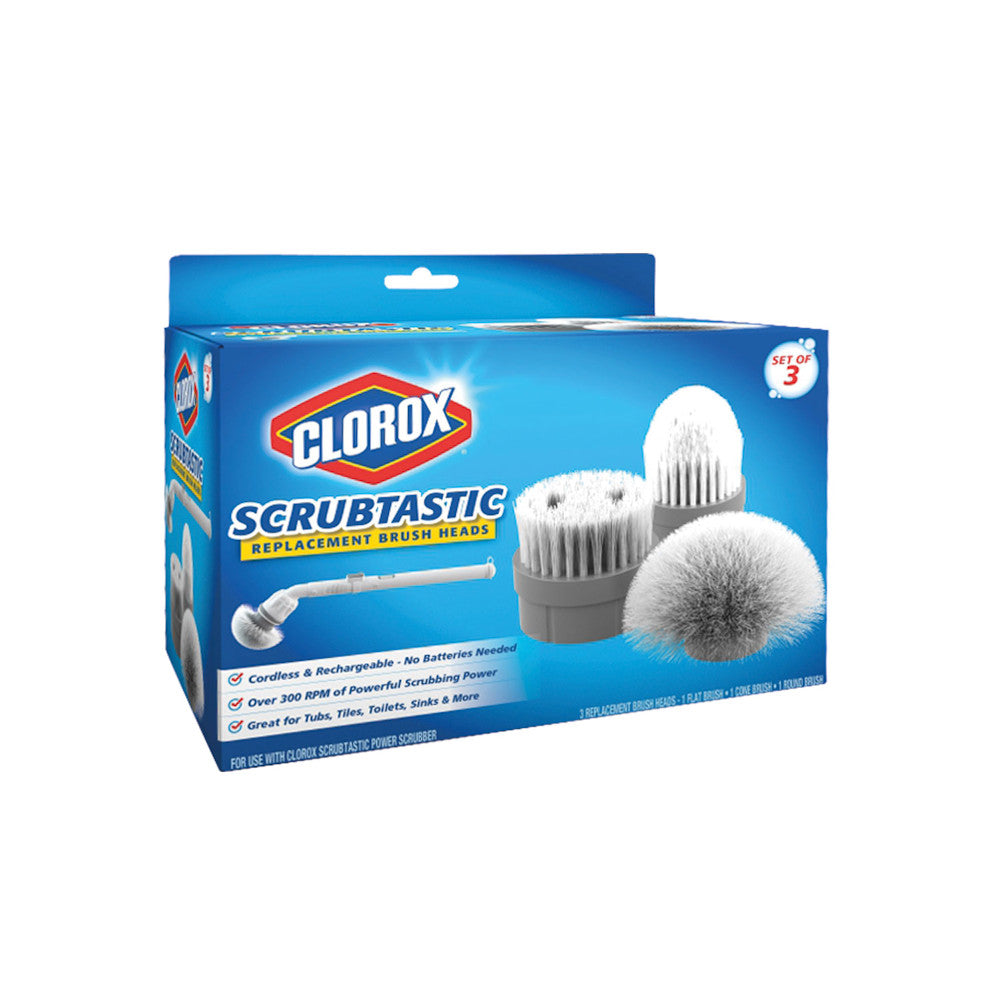 Clorox 1616 Scrubtastic™ Replacement Brush Heads, Set of 3, As Seen On TV