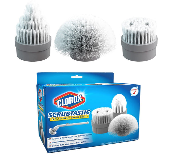 Clorox 1616 Scrubtastic™ Replacement Brush Heads, Set of 3, As Seen On TV