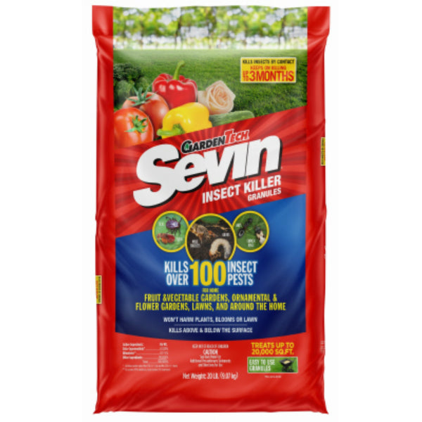 Sevin® 100530129 Multi Purpose Insect Killer Granules, Ready-To-Use, 20 Lb